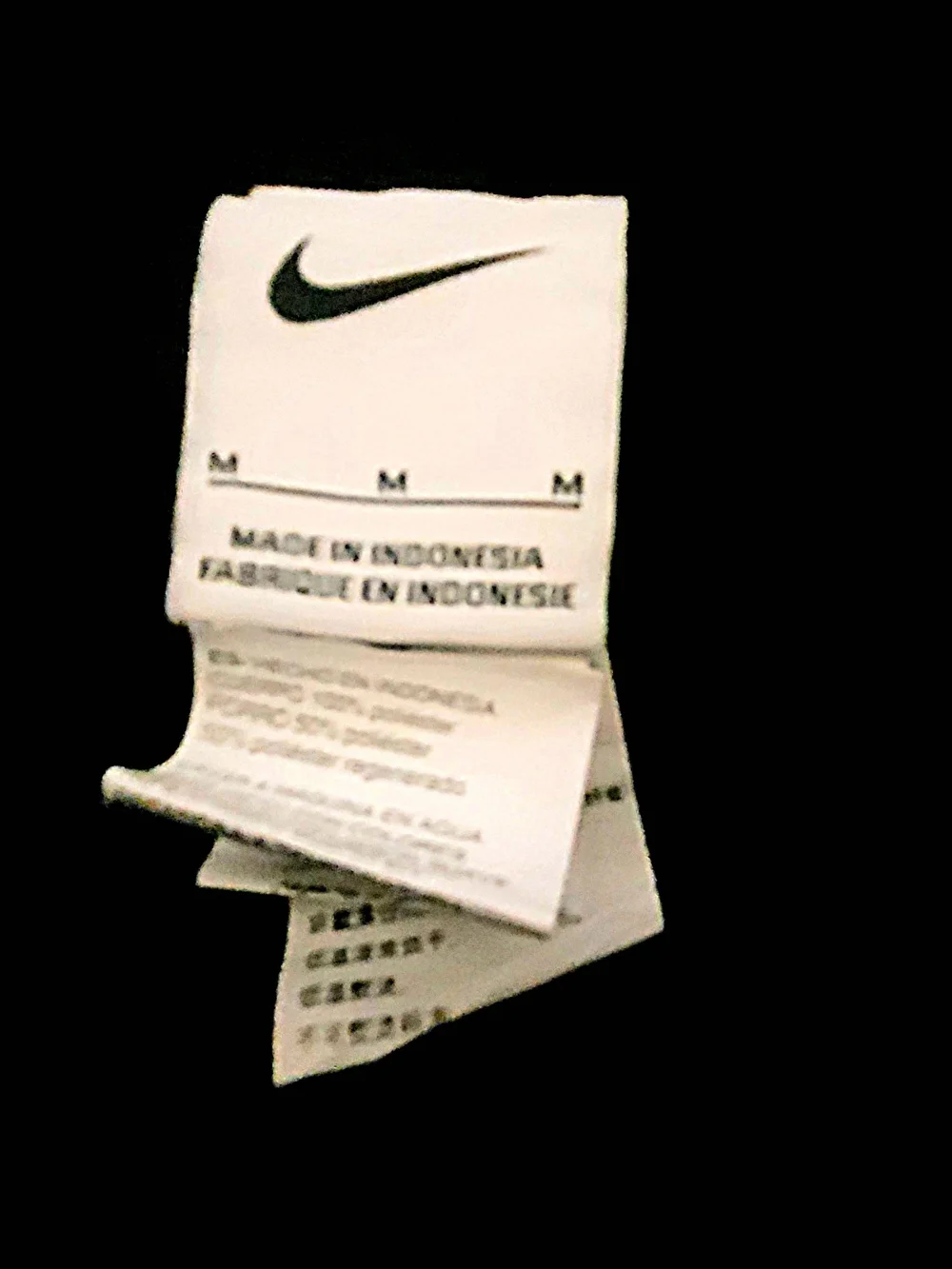 Nike Women's Black Athletic Shorts with White Swoosh (M)